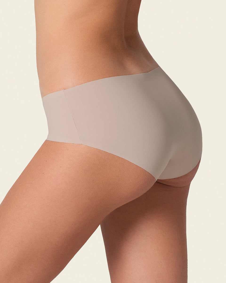 Braga culotte invisible ultraplano sin elásticos y de pocas costuras