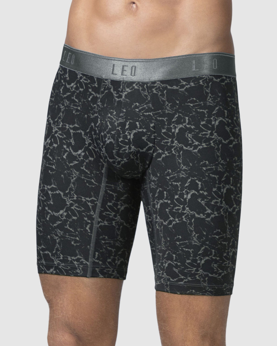 Bóxer largo en microfibra con diseño ergonómico