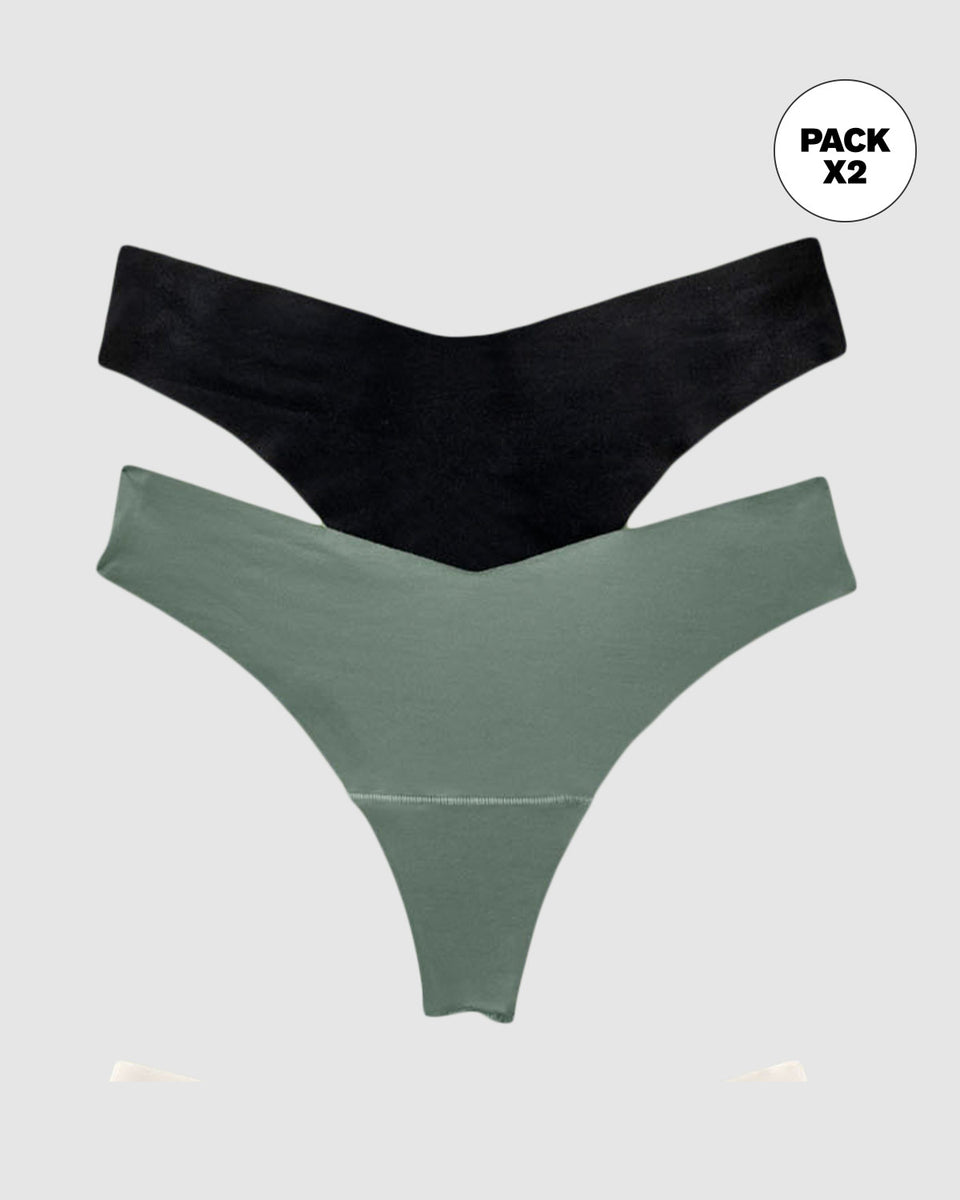 Tangas de efecto invisible en paquete x 2
