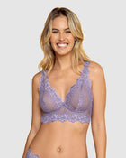 Sujetador tipo bralette en encaje y transparencias