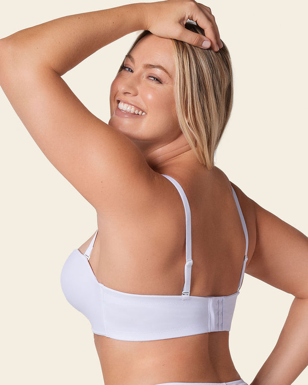 Sujetador wow de triple relleno ideal como sin tirantes#color_000-blanco