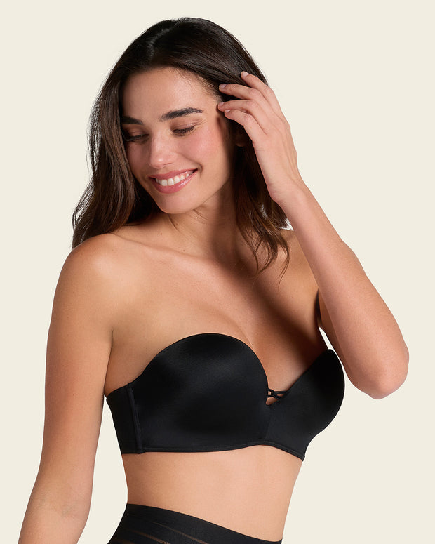 Sujetador wow de triple relleno ideal como sin tirantes#color_700-negro