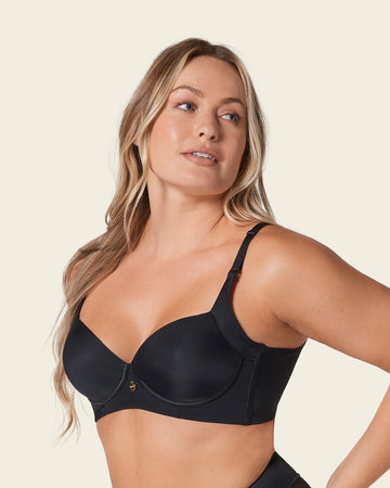 Sujetador de push up suave y cubrimiento alto en sisa y espalda Cover Bra#color_700-negro