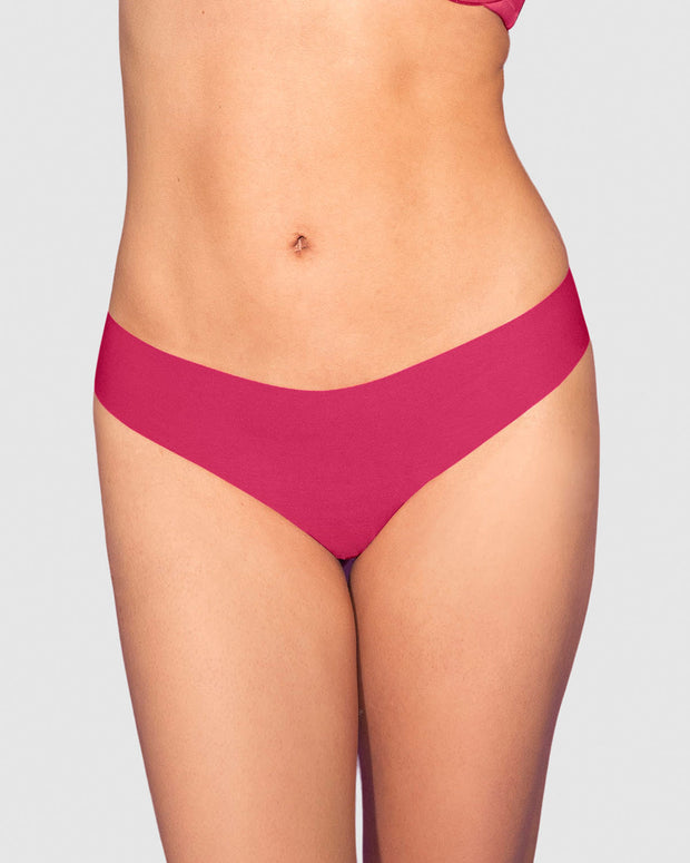 Braga tanga invisible ultraplana sin elásticos y de pocas costuras#color_311-fucsia