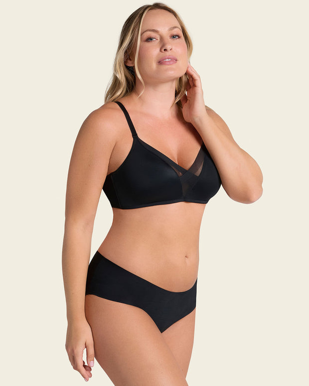 Braga culotte invisible ultraplano sin elásticos y de pocas costuras#color_785-negro