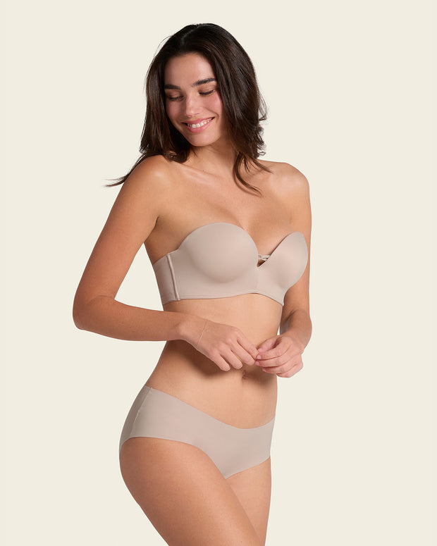 Braga culotte invisible ultraplano sin elásticos y de pocas costuras#color_802-habano-claro
