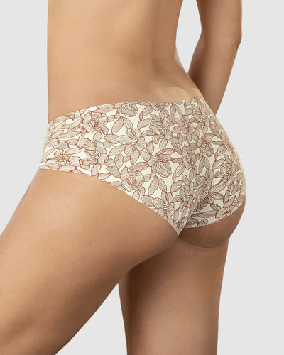Braga culotte invisible ultraplano sin elásticos y de pocas costuras#color_b94-marfil-estampado
