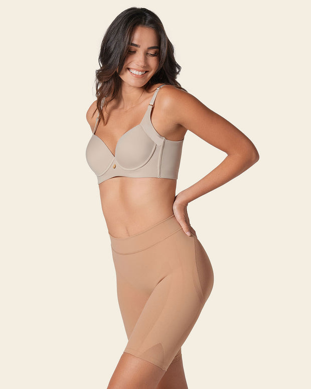 Braga faja seamless con efecto levanta glúteos#color_852-beige