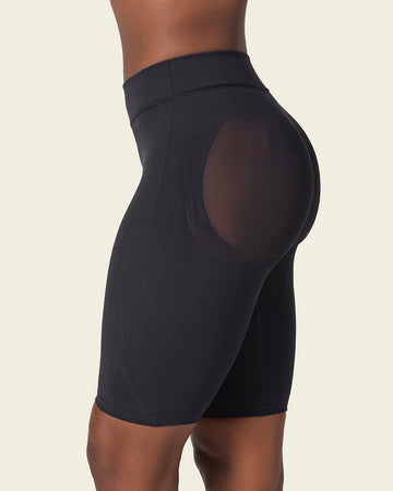 Braga faja seamless con efecto levanta glúteos#color_700-negro