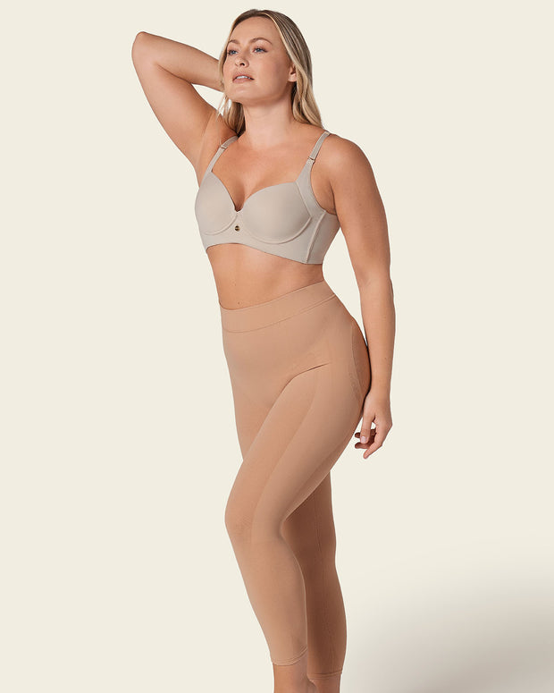 Faja pantalón capri invisible levanta glúteos#color_087-habano