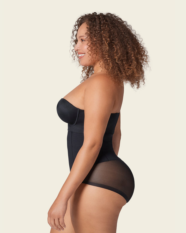 Braga faja invisible de tiro alto y control de abdomen#color_700-negro