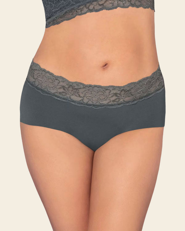 Braga culotte en tela ultraliviana con franja de encaje#color_784-gris-oscuro