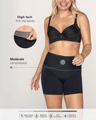 Short de control moderado aspecto invisible con fajón antideslizante
