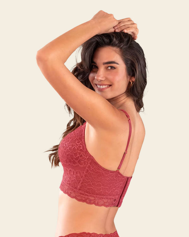 Sujetador tipo bustier sexy support con cubrimiento de espalda#color_391-rojo-coral