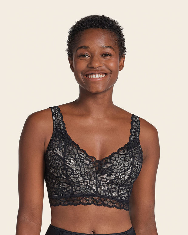 Luxe Lace Underwire Smoothing Bustier Leonisa