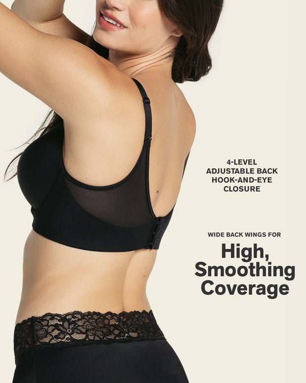 Sujetador memory bustier triangular de push-up alto y buen cubrimiento#color_700-negro