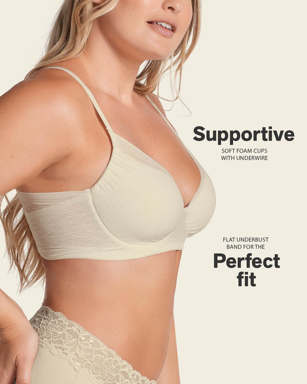 Sujetador con cubrimiento total del pecho comfort fit#color_253-marfil