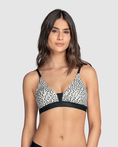 Bralette tipo top ultra cómodo y ligero#color_a52-estampado-manchas-negras