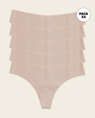 Braga tanga invisible ultraplana sin elásticos y de pocas costuras#color_802-habano-claro
