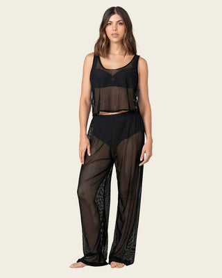 Set en malla, pantalón y camiseta#color_700-negro