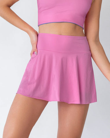 Falda deportiva con short interno con bolsillo#color_368-rosado