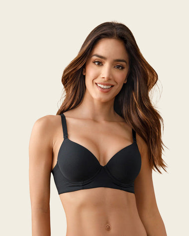 Sujetador triangular de push up alto#color_700-negro