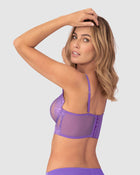 Sujetador tipo bralette en encaje y transparencias