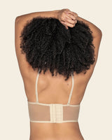 Sujetador tipo bralette en encaje y transparencias#color_898-marfil