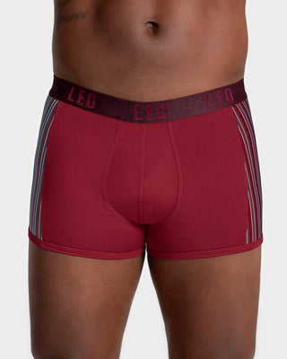 Bóxer corto con tecnología de ajuste perfecto en microfibra#color_174-rojo-oscuro