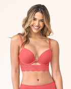 Sujetador doble push up con escote profundo en espalda sexy back