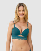 Sujetador doble push up con escote profundo en espalda sexy back