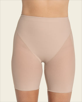 Braga faja tipo short levanta glúteos de control en abdomen#color_802-habano-claro