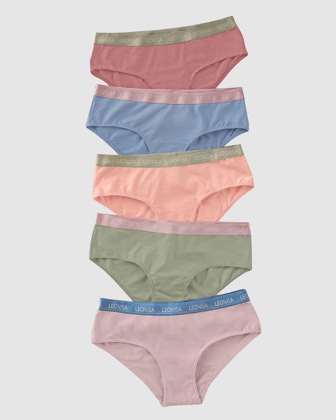 Paquete x 5 bragas estilo culotte#color_s03-lila-terracota-rosado-azul-verde