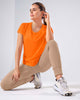 Camiseta deportiva de secado rápido y silueta semiajustada#color_205-naranja