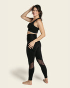 Legging de control con transparencias y tecnología copper