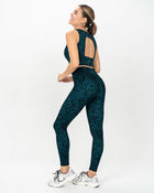 Legging de tiro alto control en abdomen y muslos en material pet reciclado