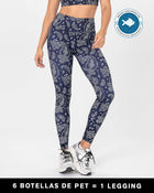 Legging de tiro alto control en abdomen y muslos en material pet reciclado