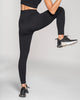 Legging sin costuras fajón doble tela en cintura y tensiones localizadas en piernas#color_700-negro