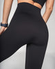 Legging sin costuras fajón doble tela en cintura y tensiones localizadas en piernas#color_700-negro